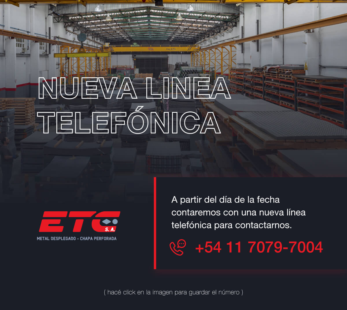 ETC Nueva linea telefonica